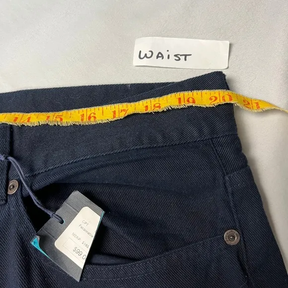 Façonnable Gabardine 5 Pocket Trousers Button Fly Casual Everyday Size 42 40x35