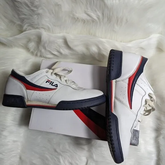 Fila Men's Original Fitness 11F16LT-150 White Lace Up Sneaker Shoes Size 9