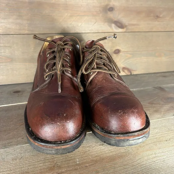 Filson mens size 11 shoes brown leather lace up comfort oxfords