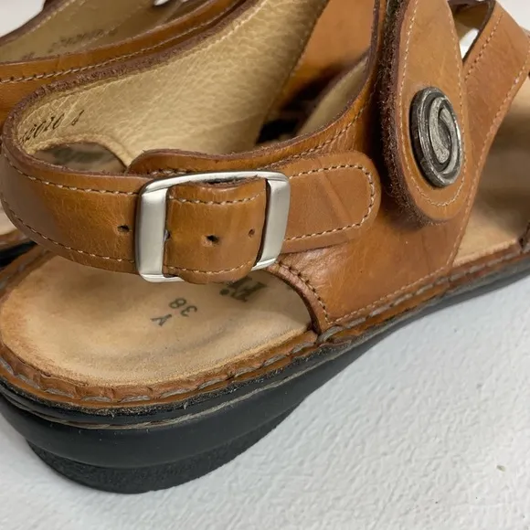 Finn Comfort Brown Leather Sandals