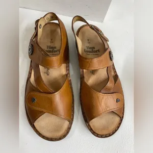 Finn Comfort Brown Leather Sandals