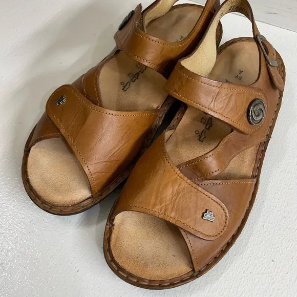 Finn Comfort Brown Leather Sandals