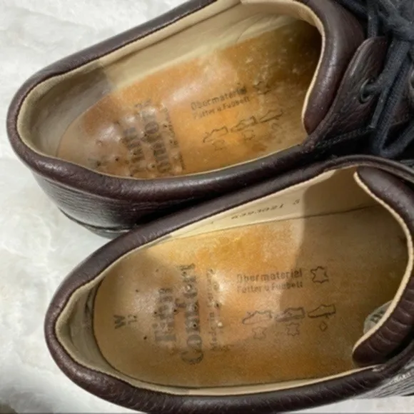 FINN COMFORT Dijon Oxfords Lace-up Comfort Shoes - Brown Leather Size 11 W