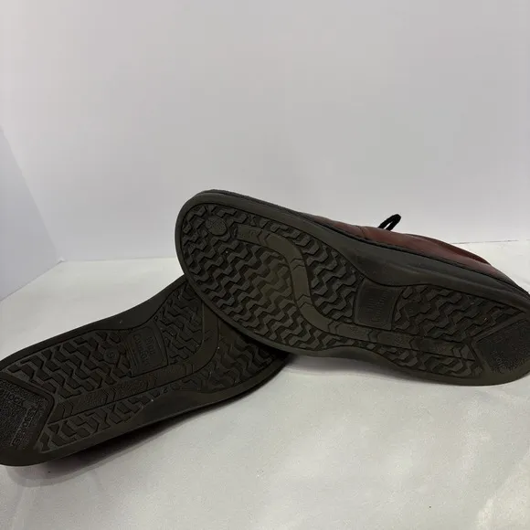 FINN COMFORT Dijon Teak Brown Leather Lace Up SHOES (Mens 11W) Wide MSRP $385