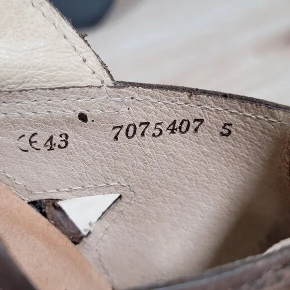 Finn Comfort Toro Sandals Men Size 43 EU 10 US Brown Nubuck Leather Buckle Strap