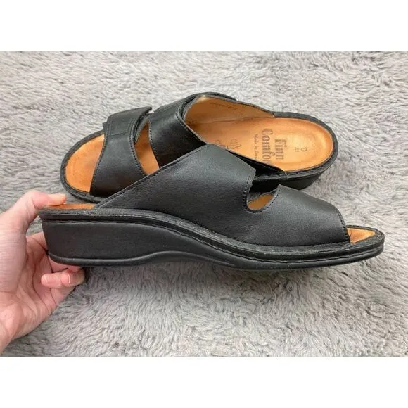 Finn Comfort Women's Jamaica Black Leather