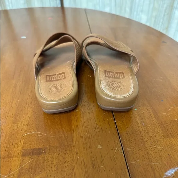 FITFLOP F mode flatform cross slide sandals size 6 superoompf comfort