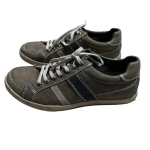 Flexi Leather Lace Up Sneakers Men's Size 8.5 Striped Shoes Comfort