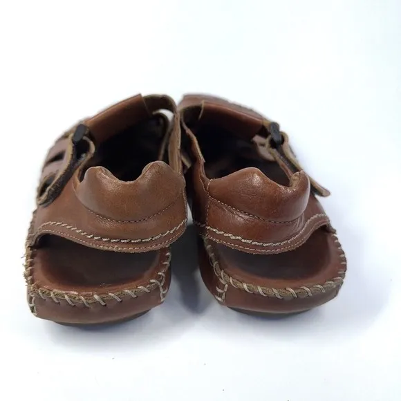 FLORSHEIM Fisherman Men's US Size 12 M Brown Leather Comfort Sandals Shoes