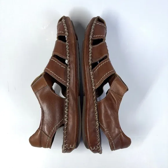 FLORSHEIM Fisherman Men's US Size 12 M Brown Leather Comfort Sandals Shoes