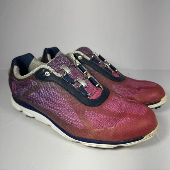 FootJoy FJ Empower Pink Purple Women's‎ Size 8 J20 BOA Lacing Golf Shoes 98004