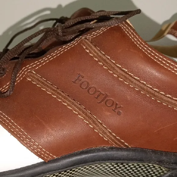 FootJoy Men's Brown and White Golf Shoes