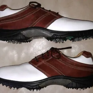 FootJoy Men's Brown and White Golf Shoes