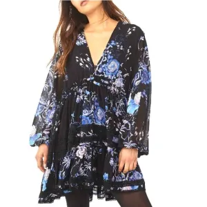 Free People Cherry Blossom Mini Dress X Small