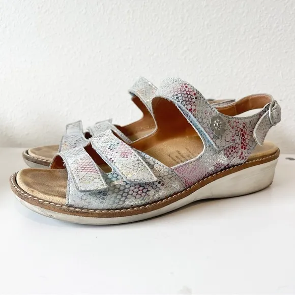 Ganter Sandals Womens Sz 8.5 39H Comfort Animal Skin Walking Leather Support