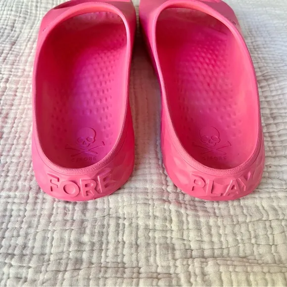 G/Fore | Hot Pink Unisex G/Slide Street Shoe Recovery Slide Sandals Rubber