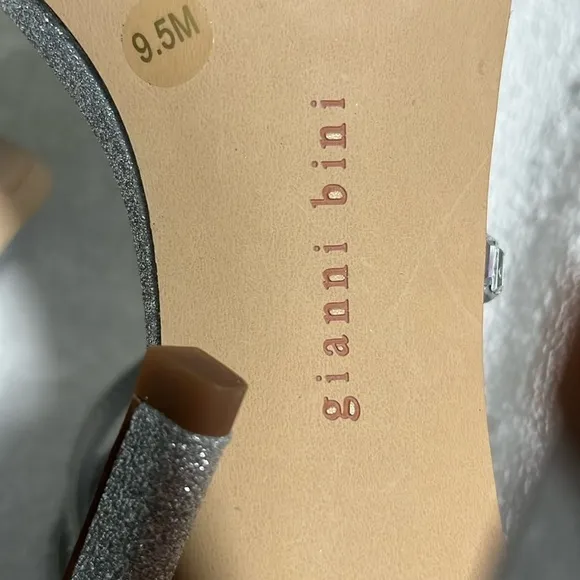 Gianni Bini Shoes Elegant Silver Strappy Heels