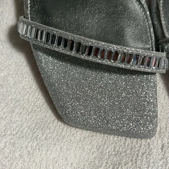 Gianni Bini Shoes Elegant Silver Strappy Heels