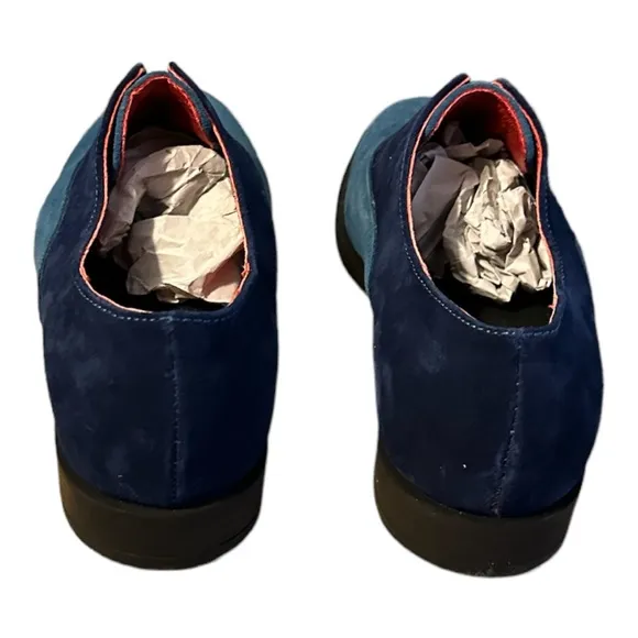 Girotti slip on suede shoes size 37 blue shades