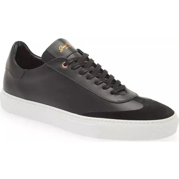 Good Man Brand NIB Legend Court Black Nappa Italy Leather Suede‎ Sneaker Size 10