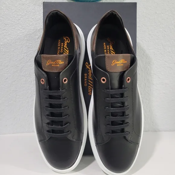Good Man Brand Sneaker • Black Dark Vachetta 10.5 MSRP $288 Legend London New!!