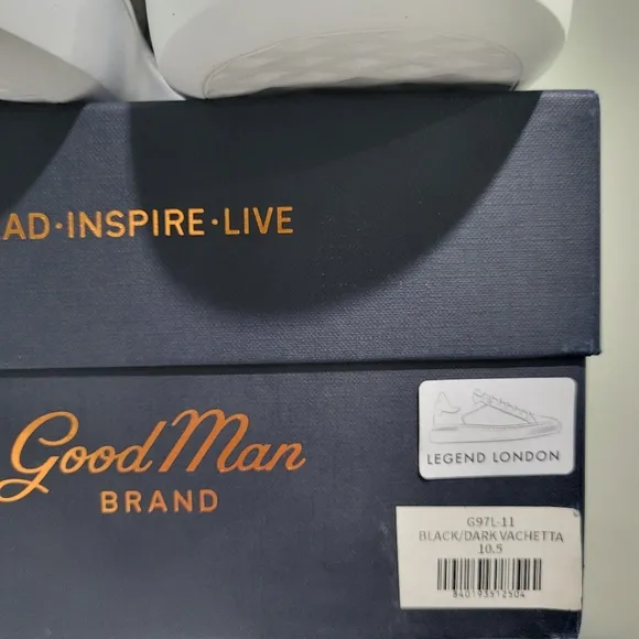Good Man Brand Sneaker • Black Dark Vachetta 10.5 MSRP $288 Legend London New!!