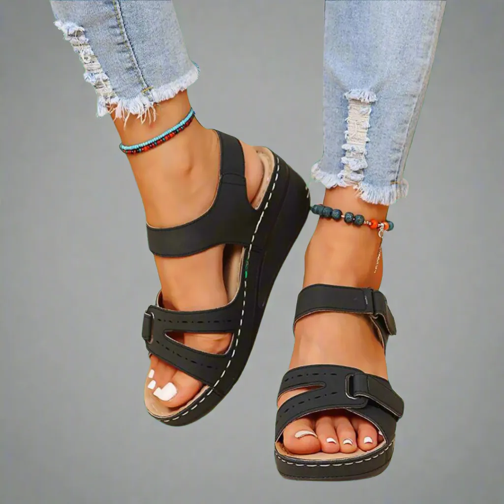 Gudula | Elegant orthopedic sandals made from soft premium material for pain-free summer days