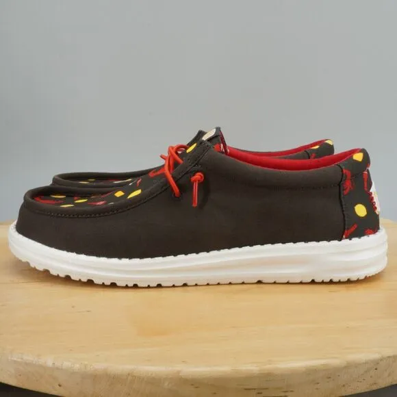 Hey Dude Wally Crawfish Mens Size 10 Shoes Sneakers Slip On Comfort Brown NEW