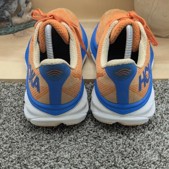 Hoka Men's Orange and Blue Running Shoes