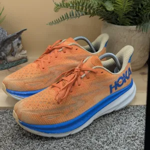 Hoka Men's Orange and Blue Running Shoes
