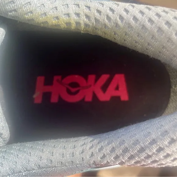 Hoka One Bondi L GTX Gore-Tex Blue Leather Running Shoe Men size 10.5 Women 11.5