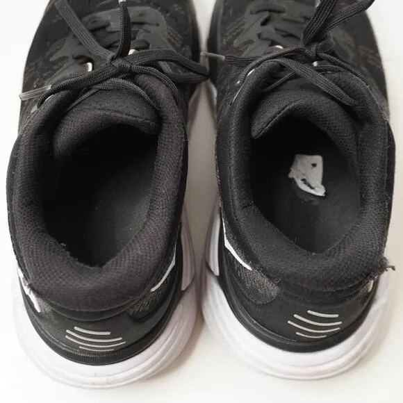 Hoka One Gaviota 4 Womens 8.5 D Wide Sneakers Shoes Walking Running Black FLAWS
