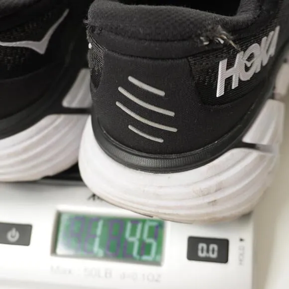 Hoka One Gaviota 4 Womens 8.5 D Wide Sneakers Shoes Walking Running Black FLAWS