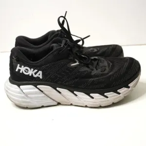 Hoka One Gaviota 4 Womens 8.5 D Wide Sneakers Shoes Walking Running Black FLAWS