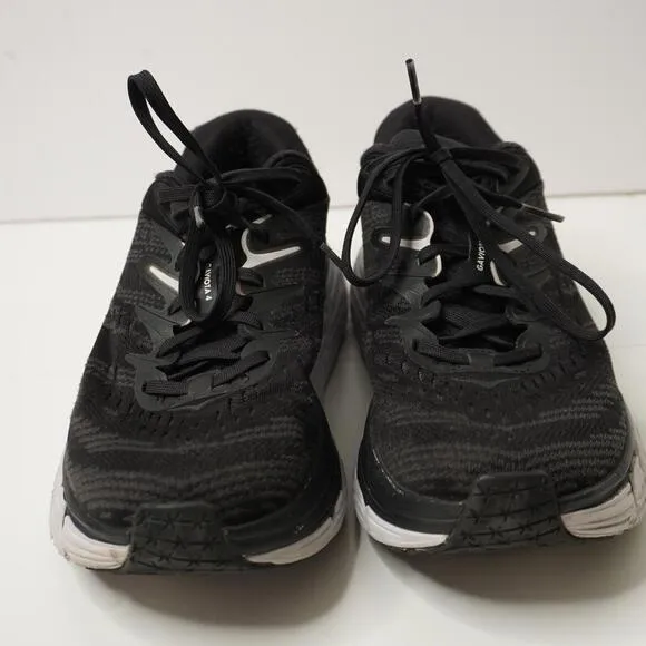 Hoka One Gaviota 4 Womens 8.5 D Wide Sneakers Shoes Walking Running Black FLAWS