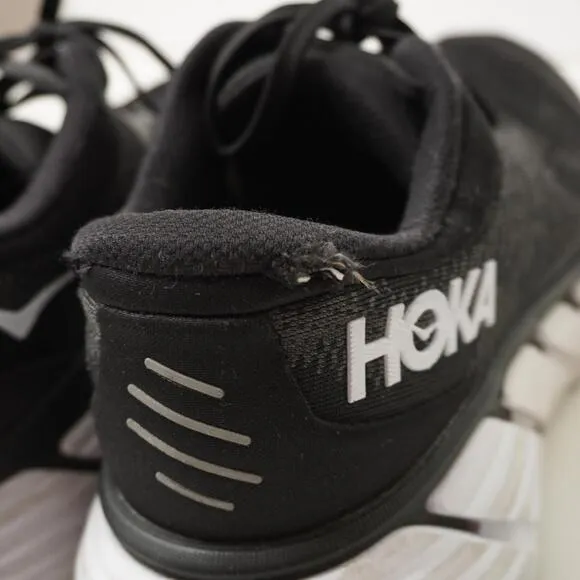 Hoka One Gaviota 4 Womens 8.5 D Wide Sneakers Shoes Walking Running Black FLAWS