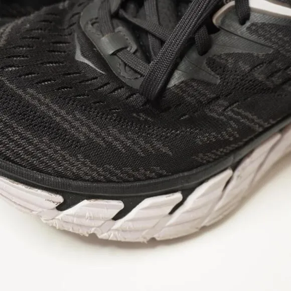 Hoka One Gaviota 4 Womens 8.5 D Wide Sneakers Shoes Walking Running Black FLAWS