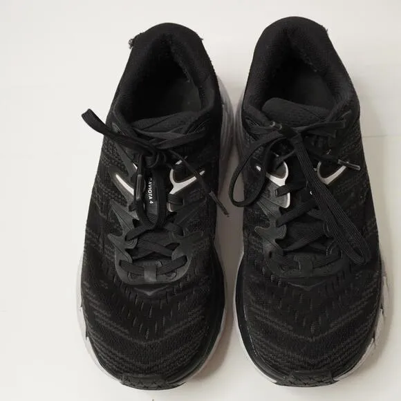 Hoka One Gaviota 4 Womens 8.5 D Wide Sneakers Shoes Walking Running Black FLAWS