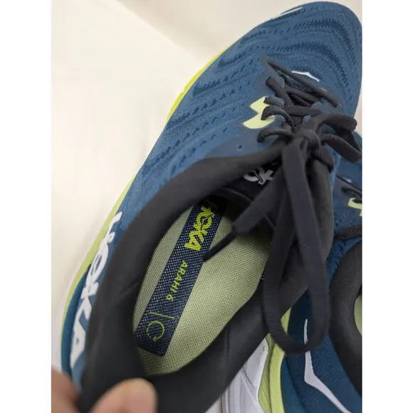 Hoka One One Arahi 6 Sneakers Road Running Shoes Graphite Blue Mens Size 10D