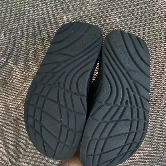 Hoka One One Black Ora Recovery Slide 2 sandals