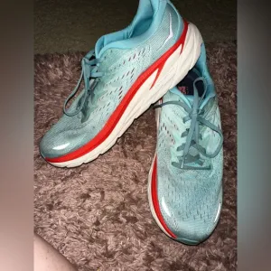 Hoka one one Clifton 8 Women's Blue Running Shoes 11B activewear Gym athletic