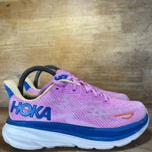 Hoka One One Clifton 9 Womens Sz 6.5 Running Shoes Sneakers Cyclamen Sweet Lilac