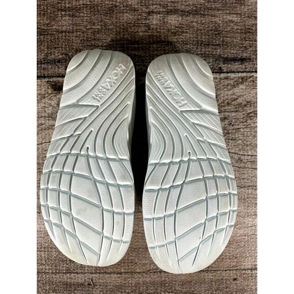 Hoka One One Flip Flop Recovery  Grey Gray Sandals Mens Size 13 Slip On