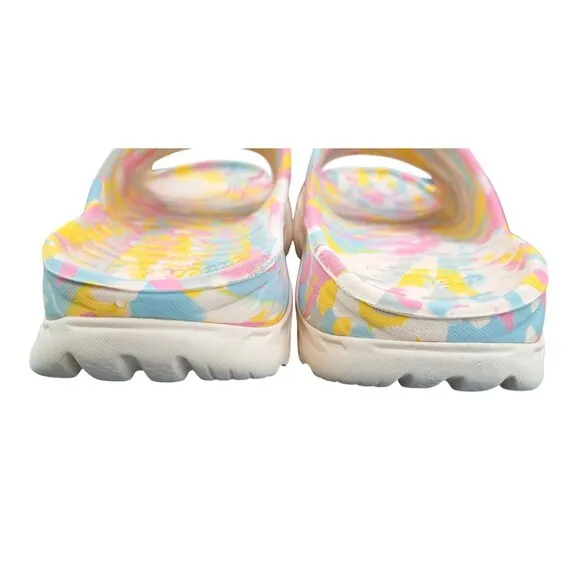Hoka One One Free People Ora Recovery Slide Sandals Women Size 10 Marble Yellow