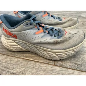 Hoka One One Gaviota 4‎ Running Shoes Womens size 8 B Blue Fog Sneakers Comfort