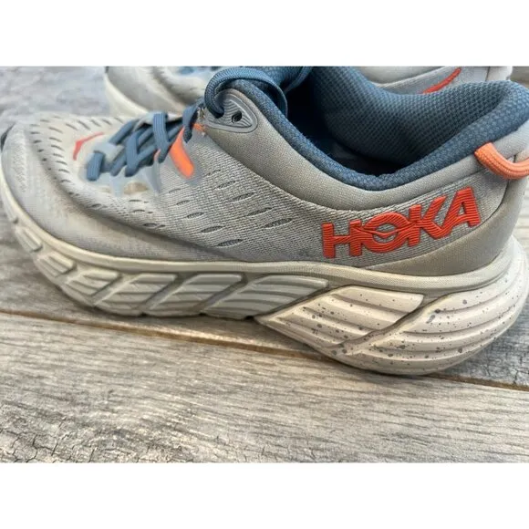 Hoka One One Gaviota 4‎ Running Shoes Womens size 8 B Blue Fog Sneakers Comfort
