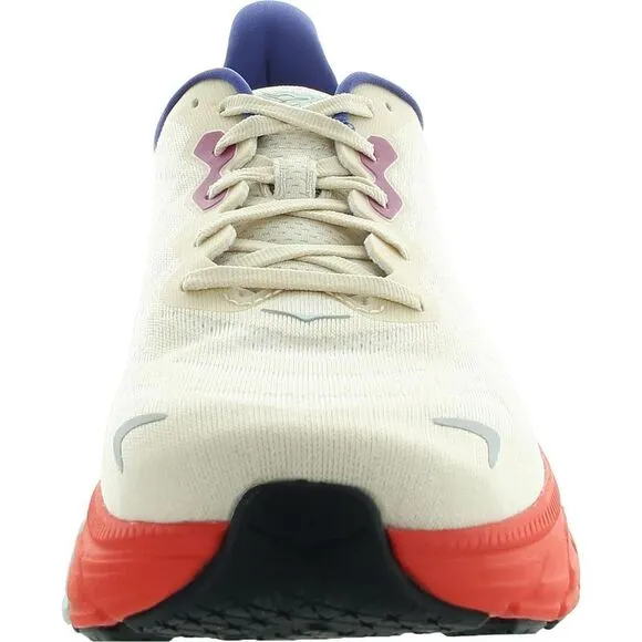 Hoka One One Mens Arahi 6 Beige Fitness Workout Running Shoes Sneakers New