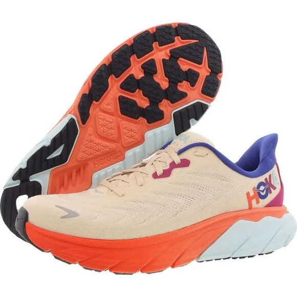 Hoka One One Mens Arahi 6 Pink Fitness Running &amp; Training Shoes Sneakers New