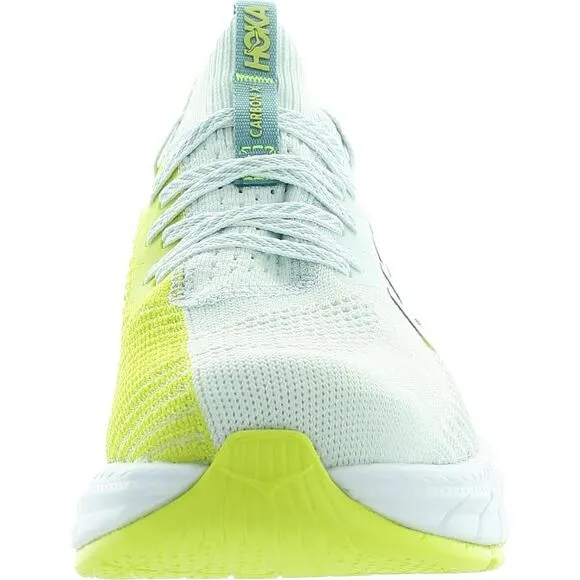 Hoka One One Mens Carbon X 3 Green Fitness Running &amp; Training Shoes Shoes New