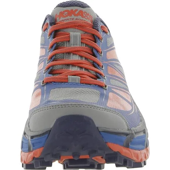Hoka One One Mens Mafate Speed 2 Blue Fitness Running Shoes Sneakers Used